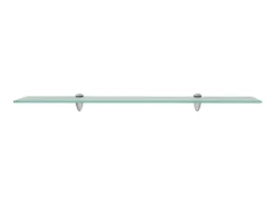 Estantes de pared 2 unidades vidrio 8 mm 80x10 cm ES48173