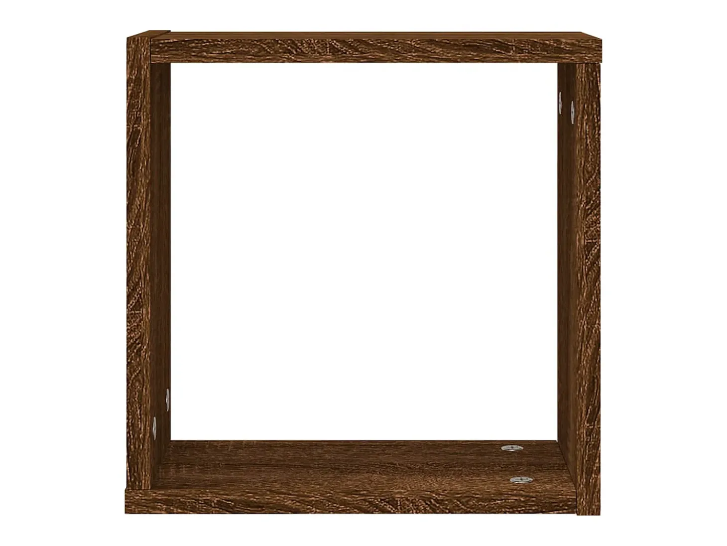 Estantes de pared cúbicos 6 piezas roble marrón 30x15x30cm