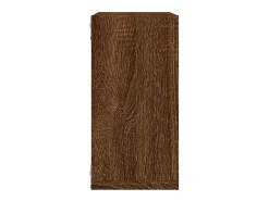 Estantes de pared cúbicos 6 piezas roble marrón 30x15x30cm