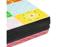 Estantes de pared con balda 2 uds Multicolor 100 x 20 x 6 cm