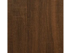 Estantes de pared de 2 niveles con barras, 2 piezas, color marrón roble
