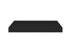 Estantes de pared de pared 2 uds MDF negro 50x23x3,8 cm ES18242