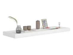 Estantes de pared de pared 4 uds MDF blanco 80x23,5x3,8 cm ES91873