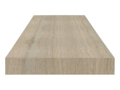 Estantes de pared de pared 4 uds MDF color roble 80x23,5x3,8cm ES40904