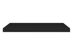 Estantes de pared flotantes 2 piezas negro 80x23,5x3,8 cm MDF