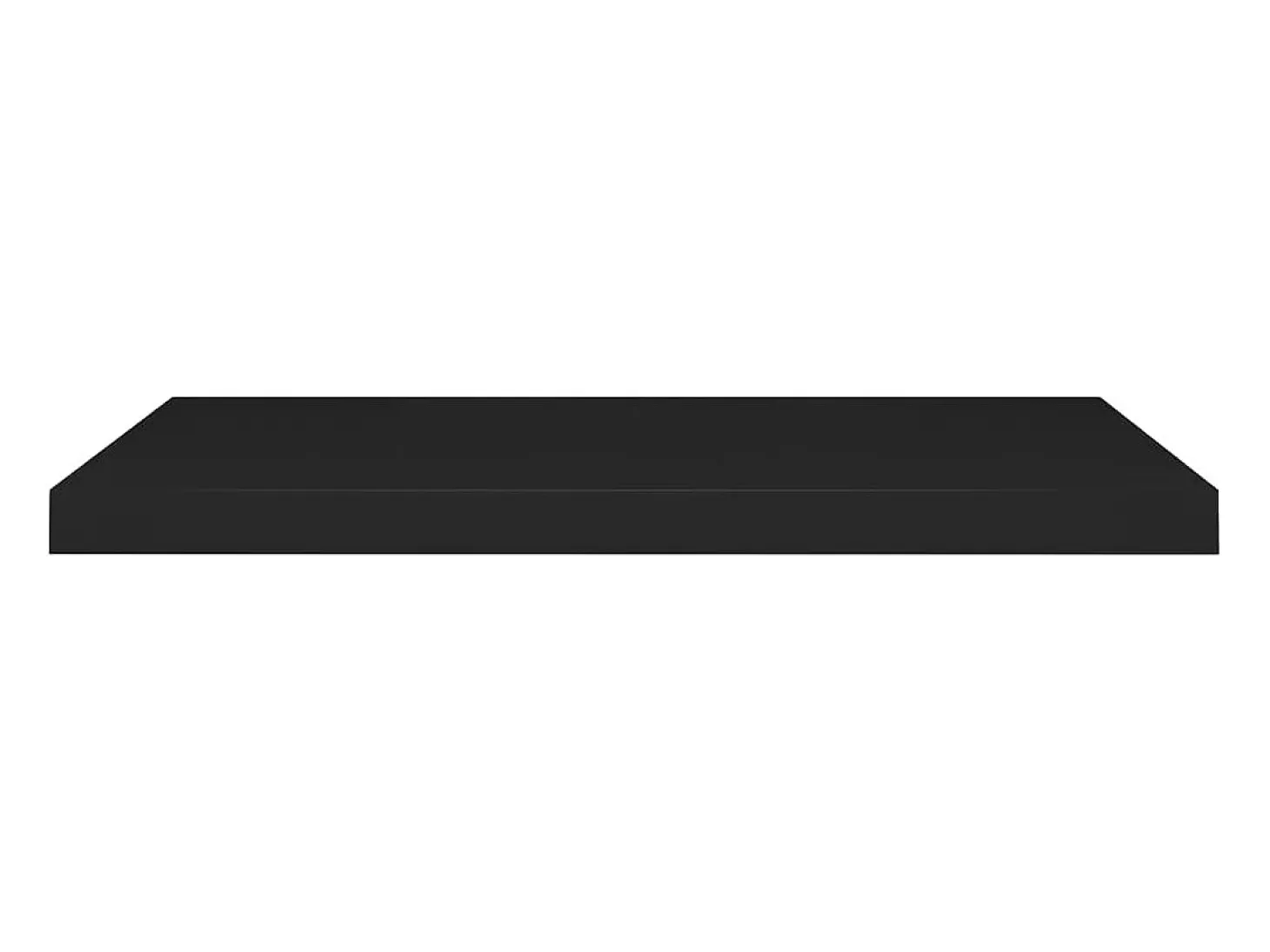Estantes de pared flotantes 2 piezas negro 80x23,5x3,8 cm MDF