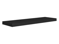 Estantes de pared flotantes 2 piezas negro 80x23,5x3,8 cm MDF