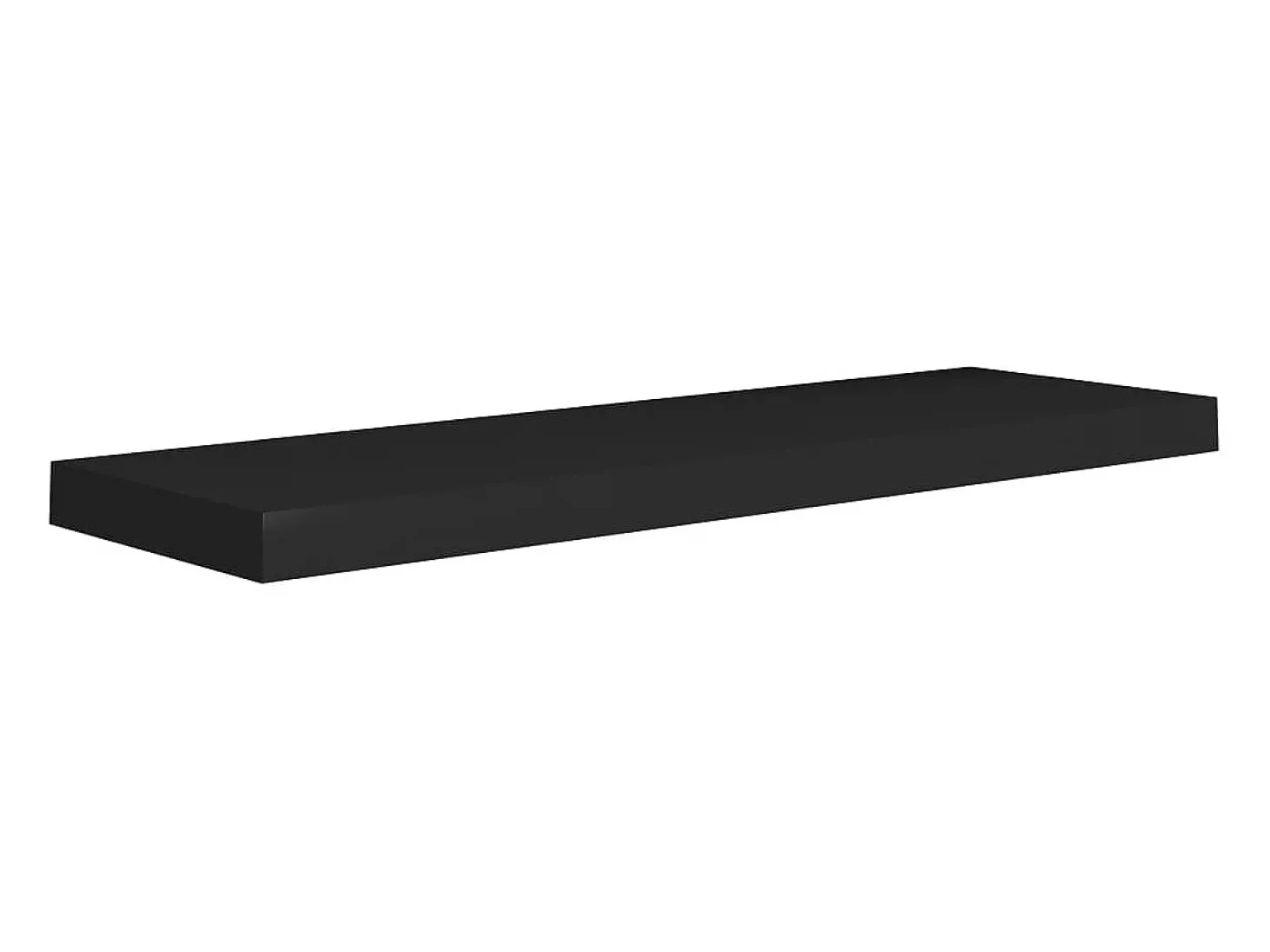 Estantes de pared flotantes 2 piezas negro 80x23,5x3,8 cm MDF
