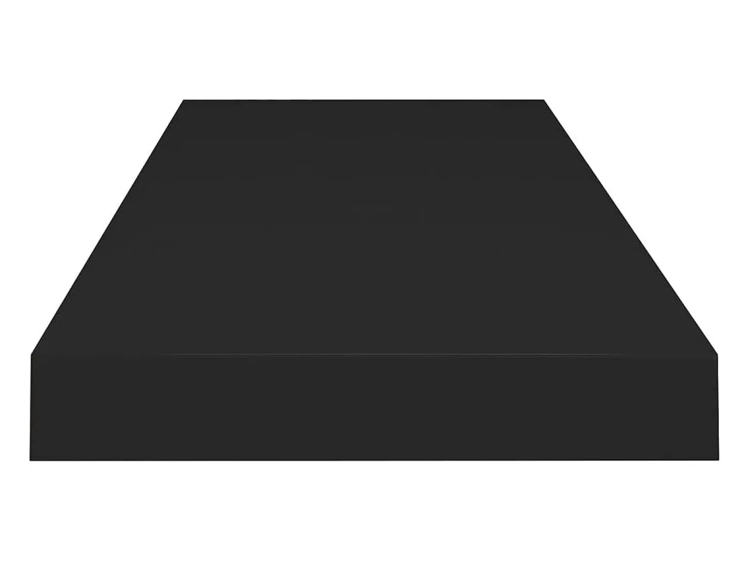 Estantes de pared flotantes 2 piezas negro 80x23,5x3,8 cm MDF