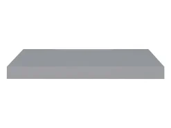 Estantes de pared flotantes 2 piezas Gris 60x23,5x3,8 cm MDF