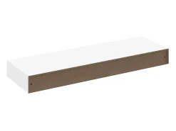 Estantes de pared flotantes con cajones 2 uds blanco 80 cm