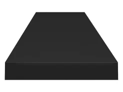 Estantes de pared flotantes 4 piezas negro 120x23,5x3,8 cm MDF
