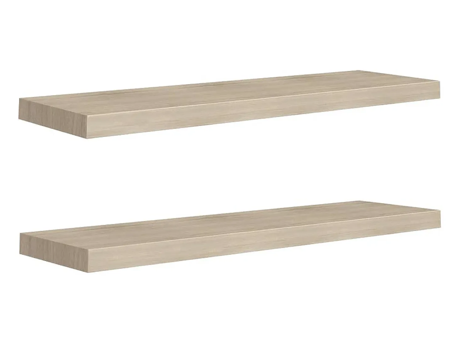 Estantes de pared flotantes 2 piezas roble 90x23,5x3,8 cm MDF