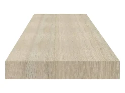 Estantes de pared flotantes 2 piezas roble 90x23,5x3,8 cm MDF