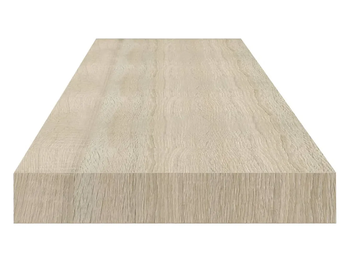 Estantes de pared flotantes 2 piezas roble 90x23,5x3,8 cm MDF