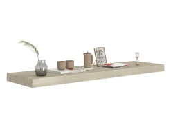 Estantes de pared flotantes 2 piezas roble 90x23,5x3,8 cm MDF