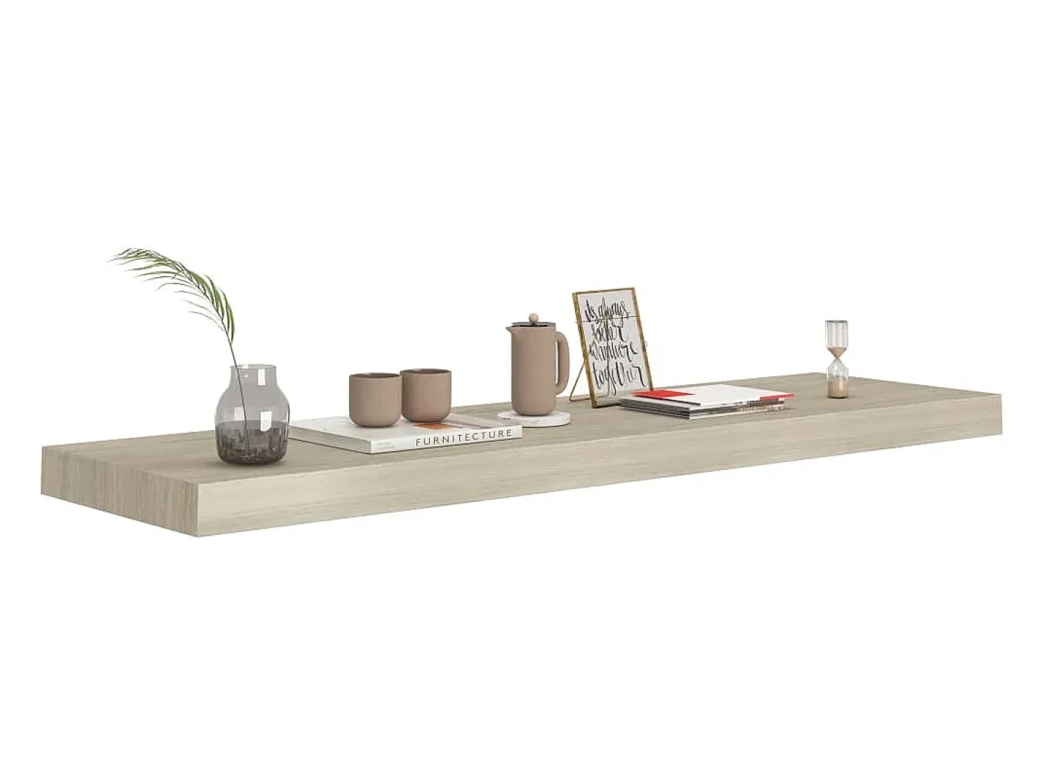 Estantes de pared flotantes 2 piezas roble 90x23,5x3,8 cm MDF