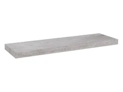 Estantes de pared flotantes 4 piezas gris hormigón 80x23,5x3,8 cm MDF