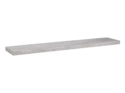 Estantes de pared flotantes 4 piezas gris hormigón 120x23,5x3,8cm MDF