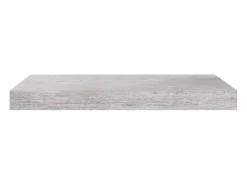 Estantes de pared flotantes 2 piezas gris hormigón 50x23x3,8 cm MDF
