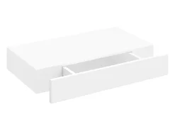 Estantes de pared flotantes con cajones 2 uds blanco 48 cm