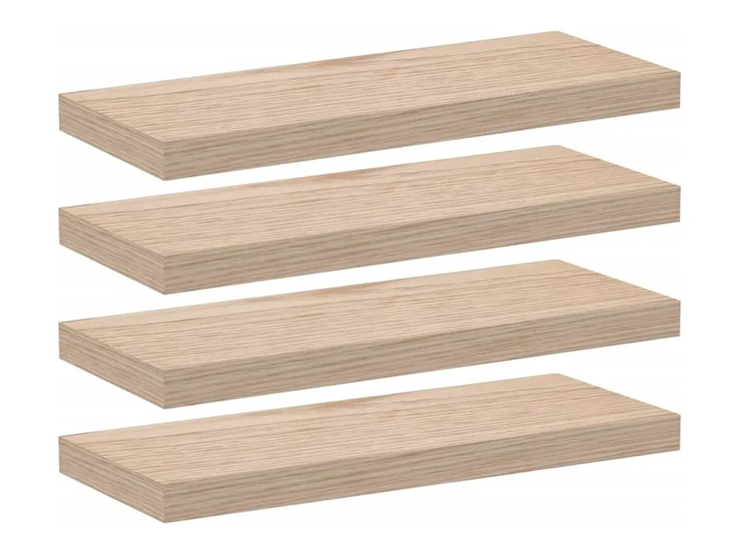 Estantes flotantes 4 piezas 60x23,5x4 cm madera de ingeniería