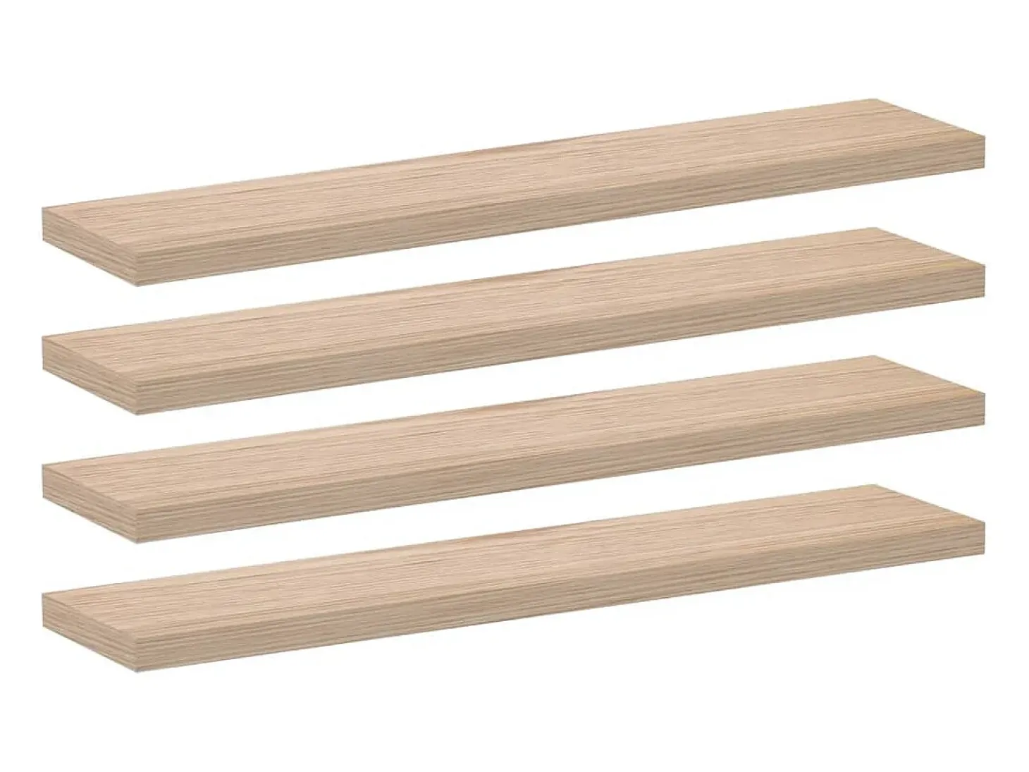 Estantes flotantes 4 piezas 110x23,5x4 cm madera de ingeniería