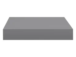 Estantes flotantes de pared 2 piezas gris 23x23,5x3,8 cm MDF