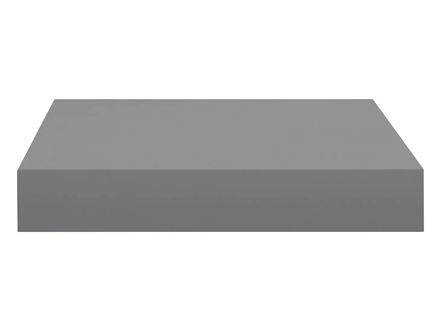 Estantes flotantes de pared 2 piezas gris 23x23,5x3,8 cm MDF