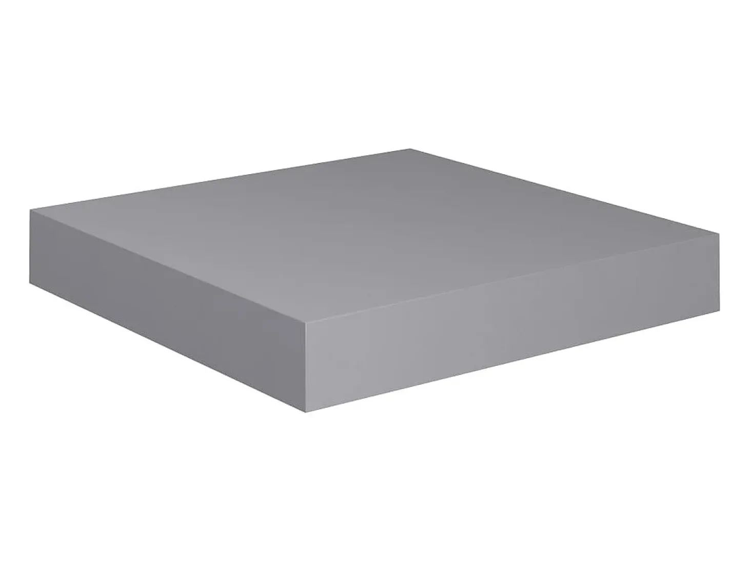 Estantes flotantes de pared 2 piezas gris 23x23,5x3,8 cm MDF