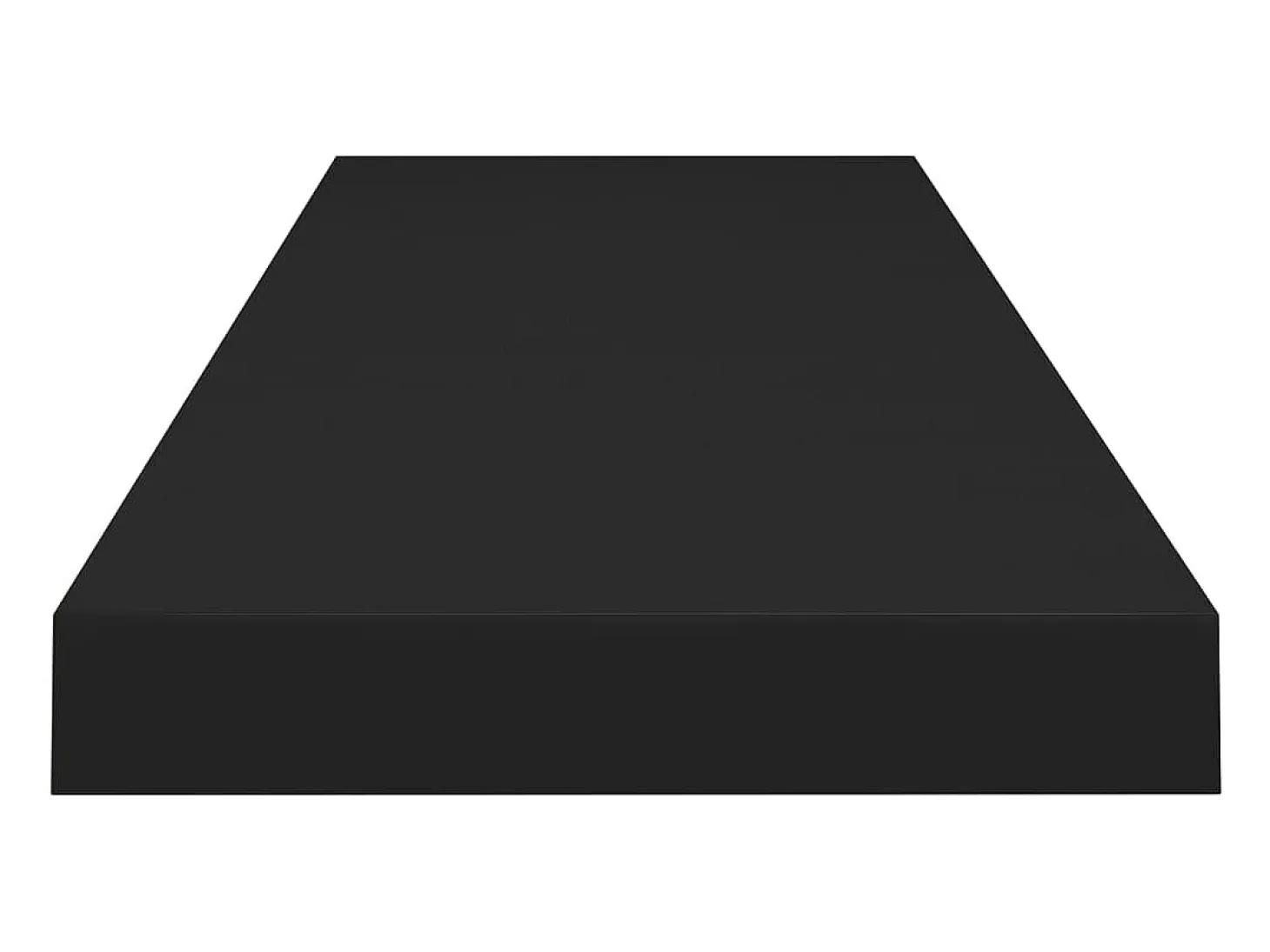 Estantes flotantes de pared 4 piezas negro 90x23,5x3,8 cm MDF