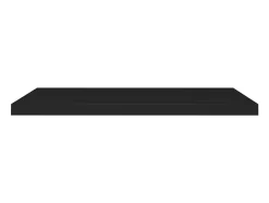 Estantes flotantes de pared 4 piezas negro 90x23,5x3,8 cm MDF