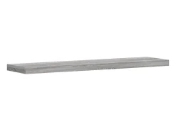 Estantes pared 2 uds madera ingeniería gris Sonoma 40x10x1,5 cm ES138786