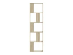 Fairmont Librería de 5 niveles madera roble Sonoma 45x23,5x162,5 cm