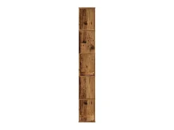 Fairmont Librería de 5 niveles madera color envejecido 45x23,5x162,5 cm