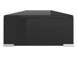 Fall River Soporte para TV/Elevador monitor cristal negro 110x30x13 cm