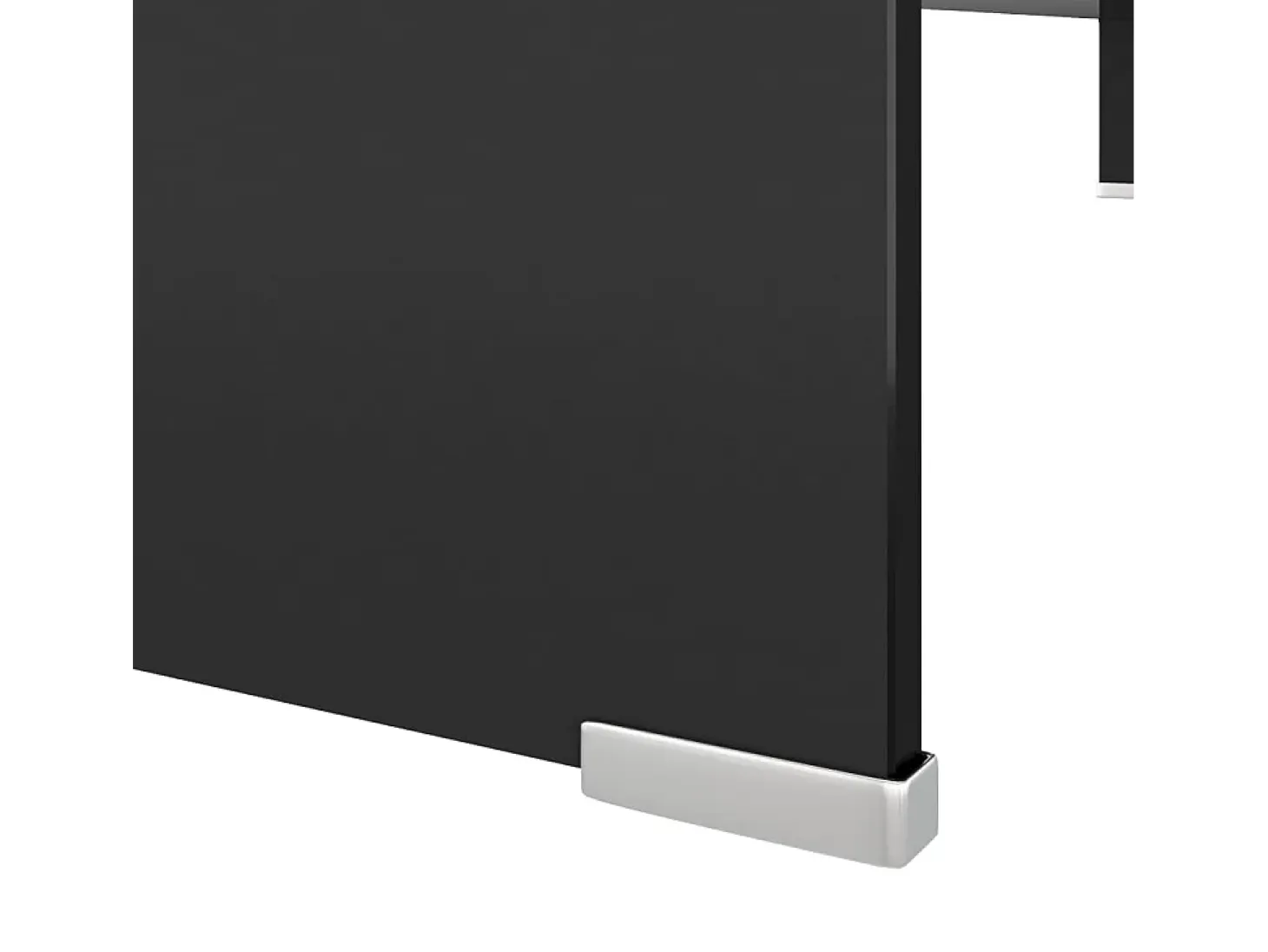 Fall River Soporte para TV/Elevador monitor cristal negro 110x30x13 cm