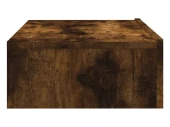 Felizia Mueble de TV con luces LED roble ahumado 60x35x15,5 cm