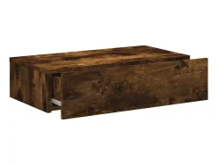 Felizia Mueble de TV con luces LED roble ahumado 60x35x15,5 cm