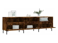 Fem Mueble de TV madera contrachapada roble ahumado 150x30x44,5 cm