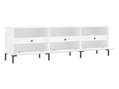 Fem Mueble de TV madera contrachapada blanco 150x30x44,5 cm