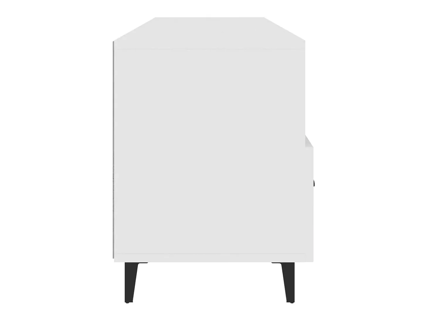 Firuz Mueble de TV madera contrachapada blanco 102x35x50 cm