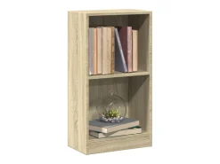 Freekje Estantería de madera contrachapada color roble 40x24x75 cm