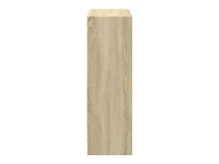 Freekje Estantería de madera contrachapada color roble 40x24x75 cm
