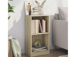 Freekje Estantería de madera contrachapada color roble 40x24x75 cm