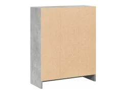 Freekje Estantería madera de ingeniería gris hormigón 60x24x76 cm
