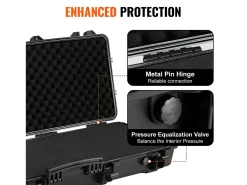 Funda Rígida para Rifle SucceBuy, 109 cm, con 3 Capas de Espuma Protectora