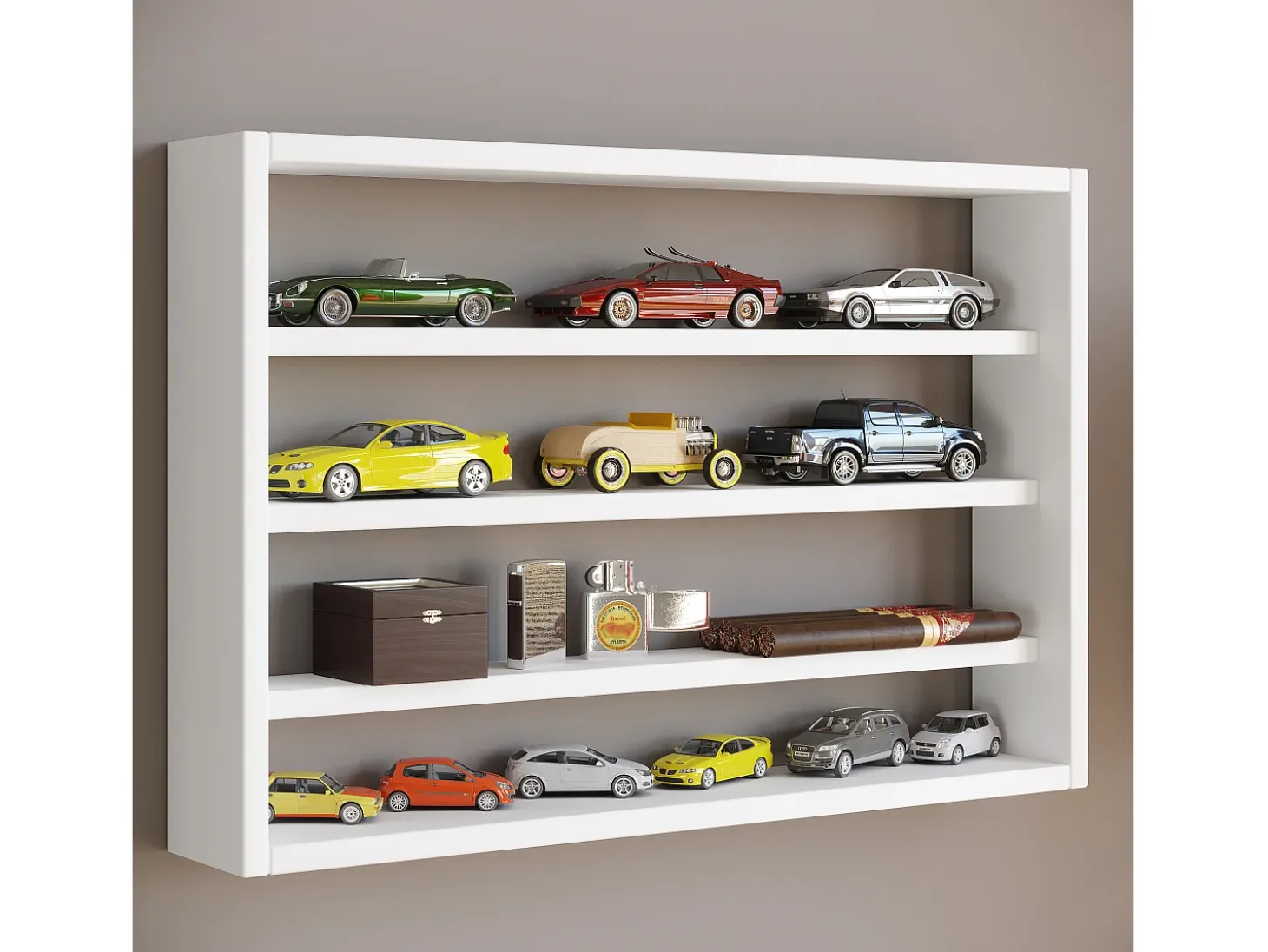 Gabinete de exhibición de pared Osado
