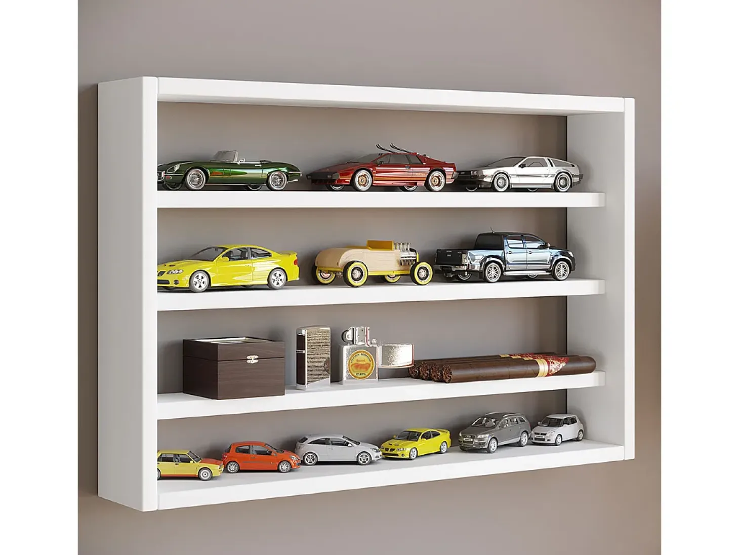 Gabinete de exhibición de pared Osado