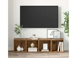 Gabinete de TV 2 pcs Marrón 37 x 35 x 37 cm